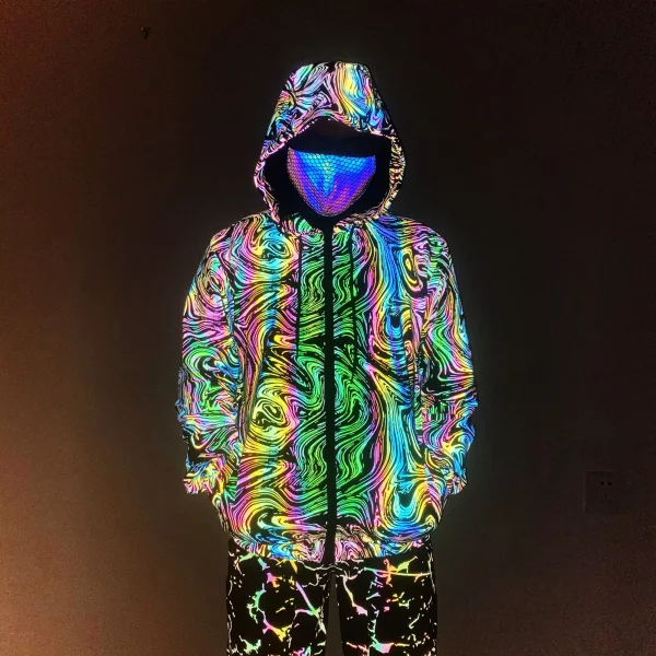 Holographic Reflective Vortex Tracksuit Jacket 2