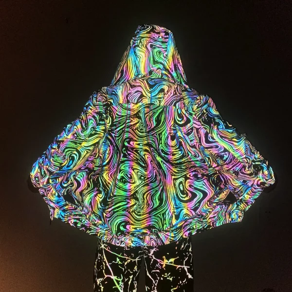 Holographic Reflective Vortex Tracksuit Jacket 5