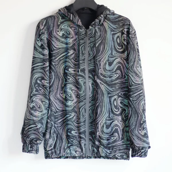 Holographic Reflective Vortex Tracksuit Jacket 6
