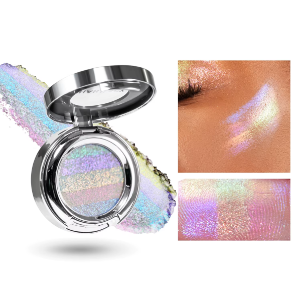 Rainbow Duo Chrome Highlighter Eye Shadow Makeup 1