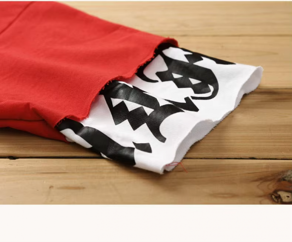 Punk Style Patchwork Cotton Tops 7