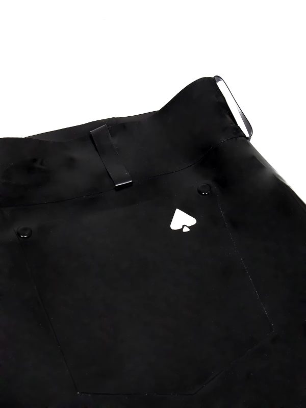 Latex Short Pants With Zipper and Two Pockets 3