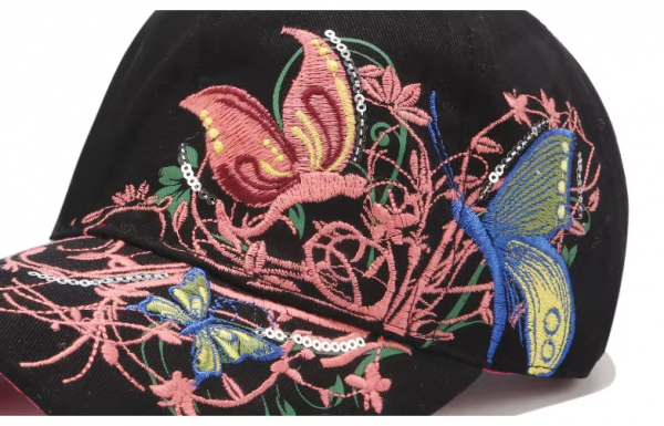 Butterfly Embroidered Baseball Cap 3