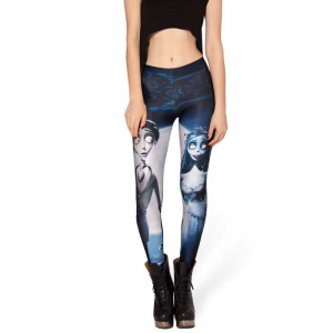 Corpse Bride Print Leggings