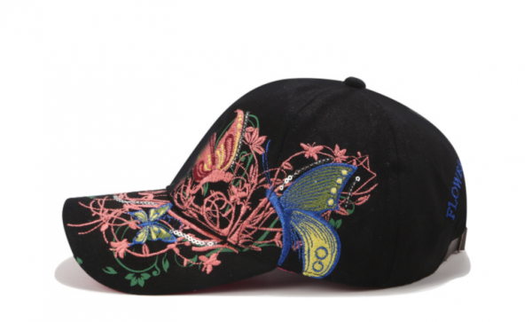 Butterfly Embroidered Baseball Cap 9