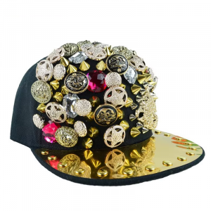 Rhinestone Rivet Baseball Cap