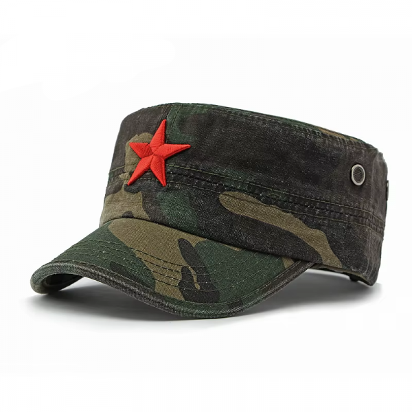 Camouflage Flat Top Baseball Cap 5