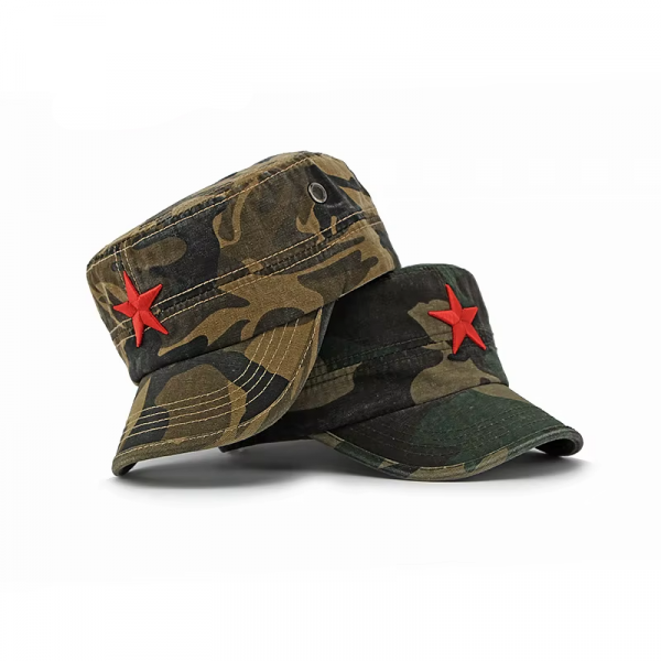 Camouflage Flat Top Baseball Cap 2
