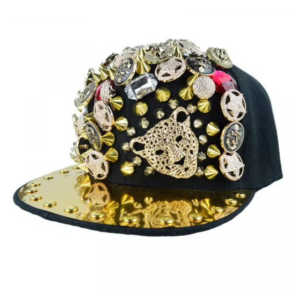Rhinestone Rivet Baseball Cap 1