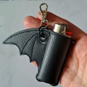 Bat Wing Lighter Holder Keychain